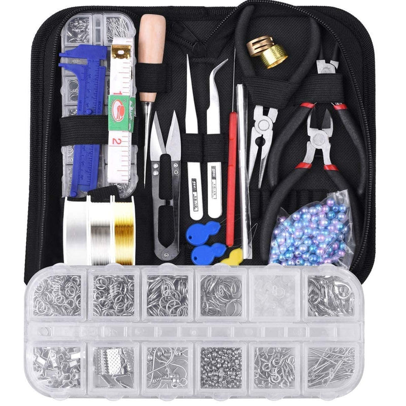 Kit de herramientas para reparar y crear joyería.