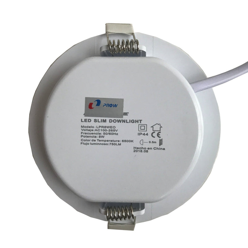 Bombillo Empotrable Dimmeable LED.  4.5 Watt.  120Volt-60Hz. Luz Calidad (2700K) 300 Lumens.