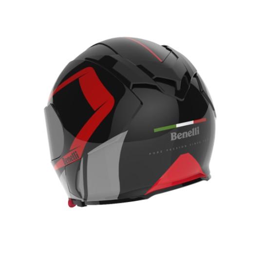 Casco KV-03 Benelli Negro-Rojo Talla L