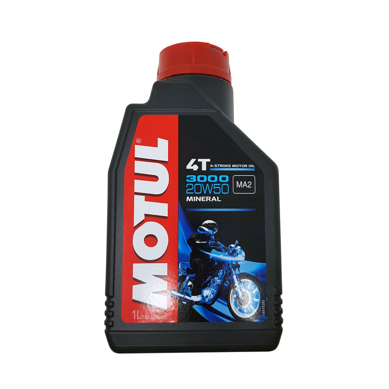 ACEITE LUBRICANTE 3000 4T 20W50 MINERAL MOTUL 1L API SL/SJ/SH/SG