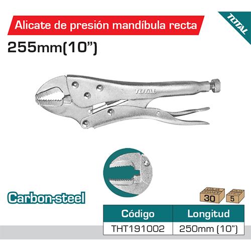 Alicate De Presion 10" Mandibula Recta. Modelo Economico