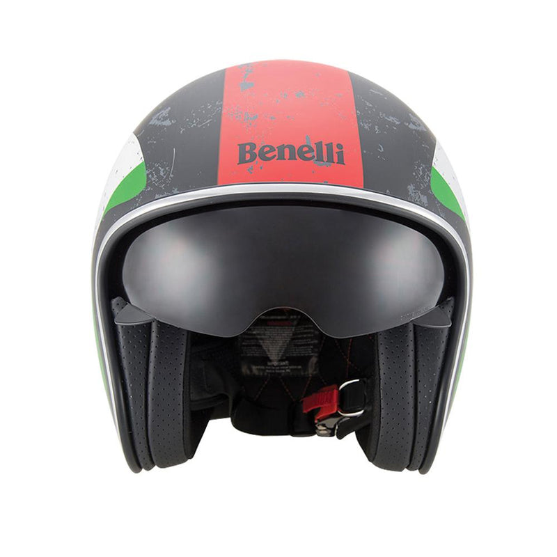 Casco Leoncino Retro Bandera De Italia L