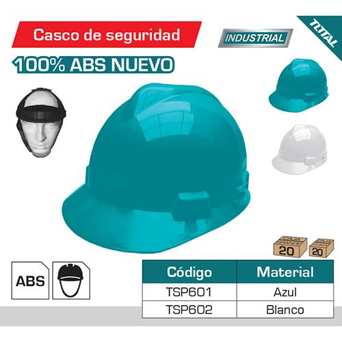 Casco De Seguridad Azul Verdoso. ABS Virgen. Ajuste De Ratchet Alta Calidad.