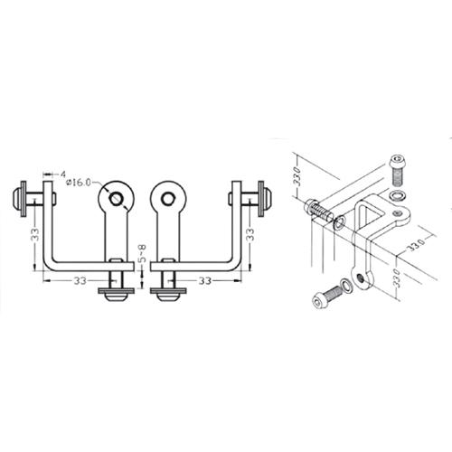 Conector De Vitrinas De 3 Vias.