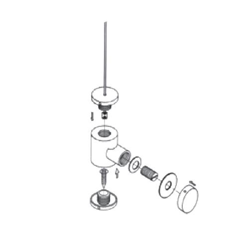 Conector Vidrio-Vidrio 2 Vias 8-10Mm. (Hollo Para Cable) (C-C3200B-04/19).