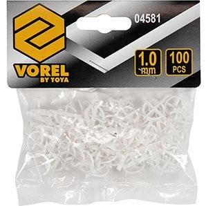 (100 Pcs) Cruz Separador De Baldosas 1.0 Mm