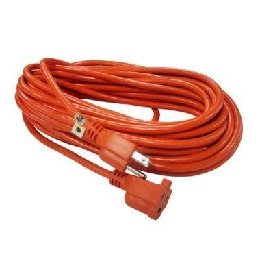 EXTENSION NARANJA POLARIZADA DE 100 PIES. 120V. AWG 16/3. 2 CONDUCTORES. 2 CAPAS DE AISLAMIENTO. CAL