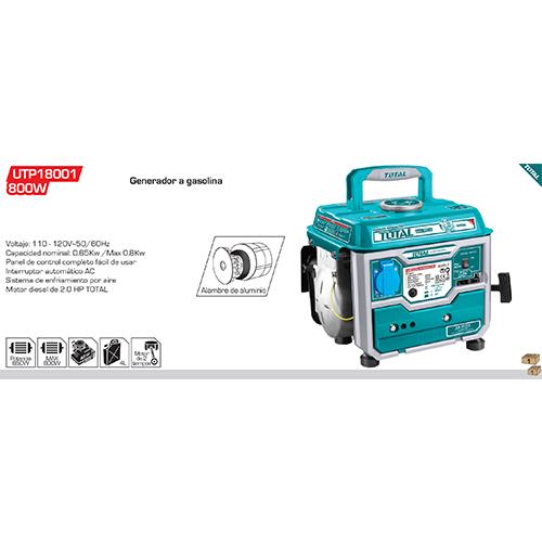 Generador De Gasolina De 800 Watts 110V 60 Htz. Motor 2T(6 Meses)