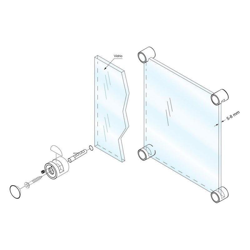 Perno Acero Inoxidable 316 Dia. 30X38mm. (C-3130SUS-10/38MM.).