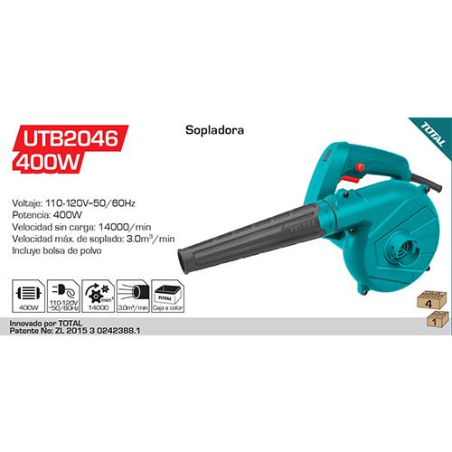 Sopladora Total 110V-120V~60Hz 400W. 5/8"-11 UNC , 14000 Rpm 3.0M³/Min.(1 Año) (N1-P1-F2-06-02/ N4-P