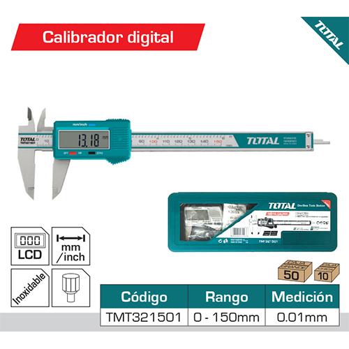 Vernier Calibrador Digital Rango 0-150 Mm . Lee Cada 0.01 Mm. Metrico Y Pulgadas. 1 Año